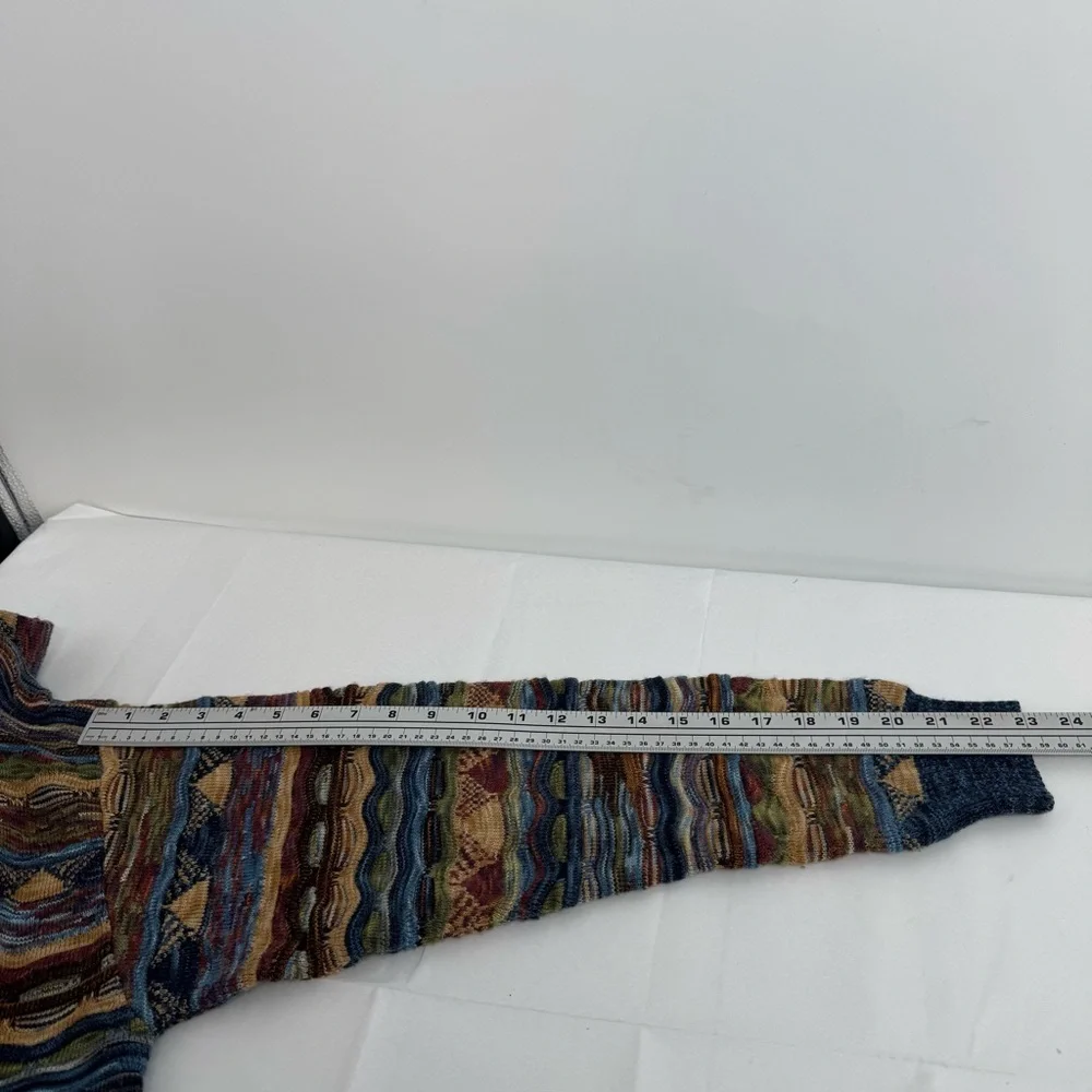 Fantasie di Settembre Italy Made 90's Crew 3D Knit Sweater Size 48